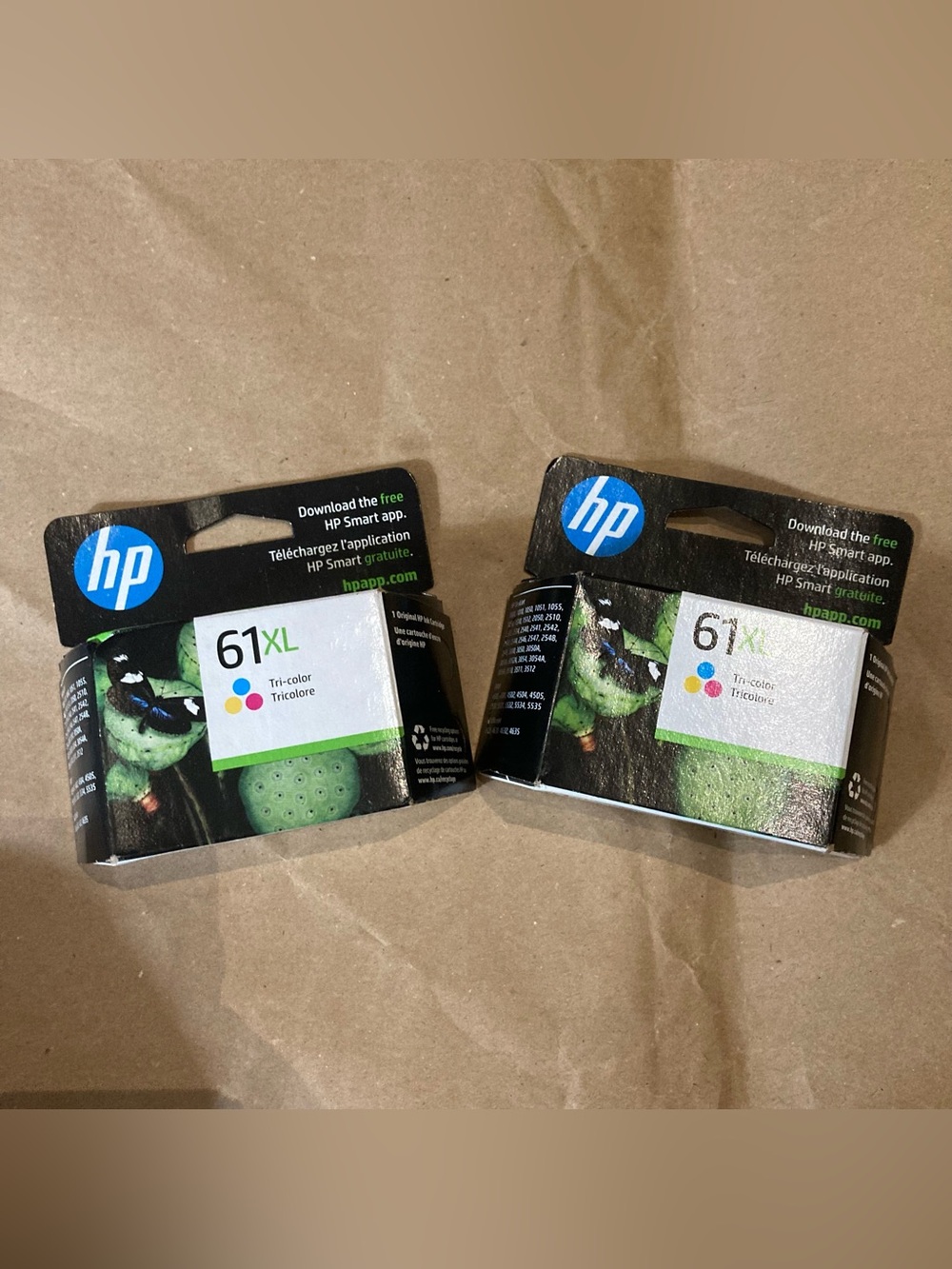2 x HP 61 XL tri color (exp 2024)